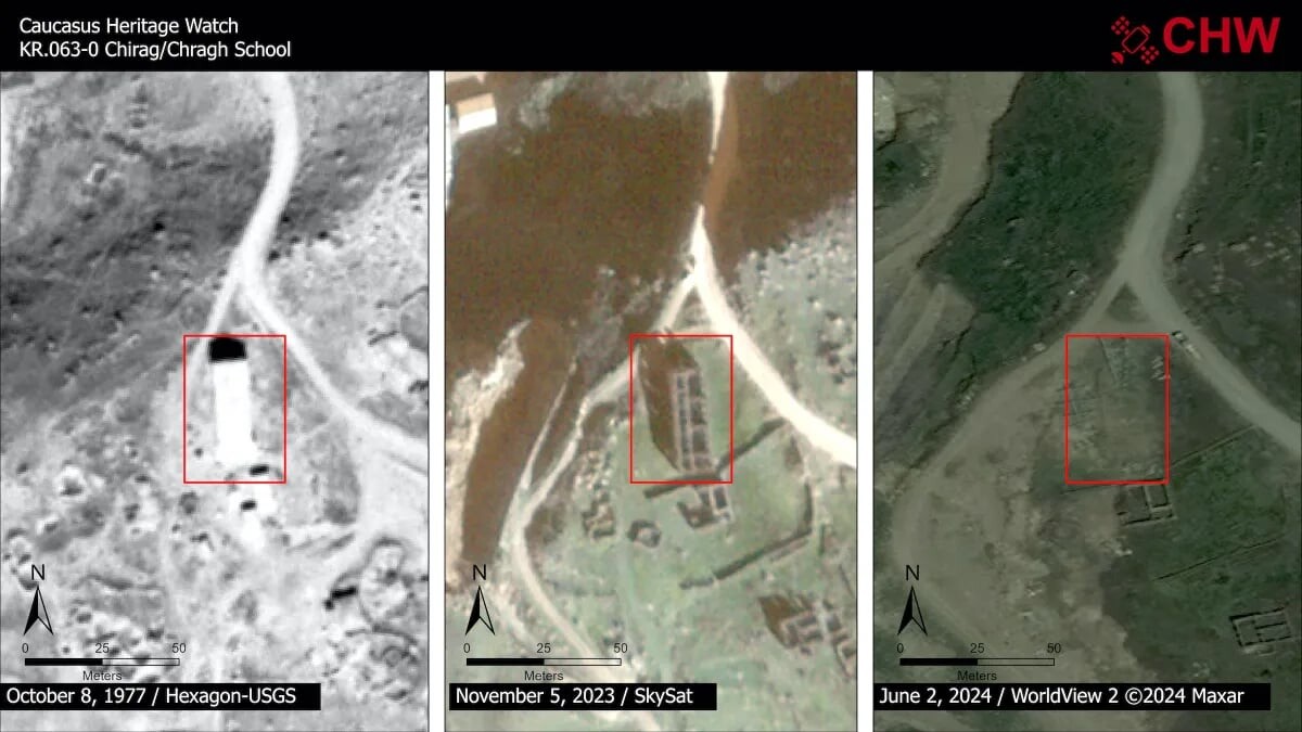 Karabağ'daki Ermeni mirasının tahrip edilmesine dair yeni görüntüler